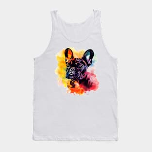 French Bulldog Watercolor Pop Art Design for Dog Lovers Tank Top